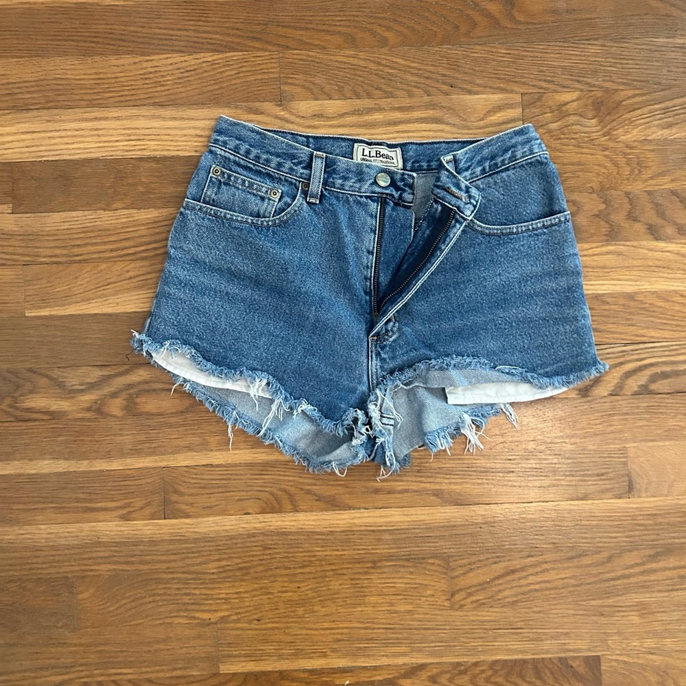 L.L. Bean Women's Frayed Hem Jean Shorts